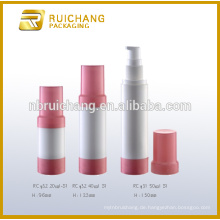 20ml / 40ml / 50ml Airless-Flasche, Plastik Runde Airless-Flasche, kosmetische Airless-Flasche